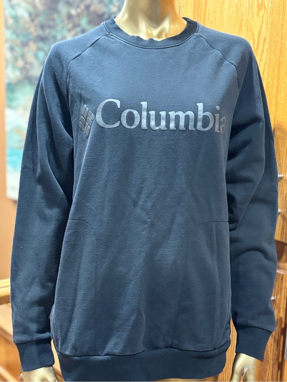 Columbia Dark Navy Logo Crew Sweatshirt
